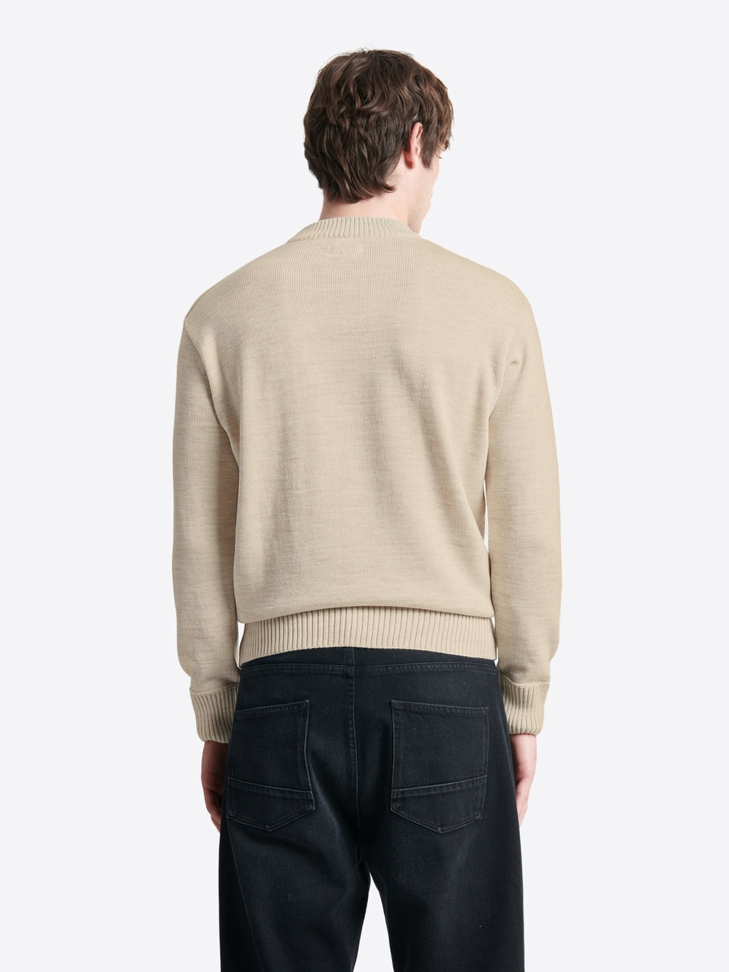 Pull col rond montant en laine mérinos - DEVRED 1902