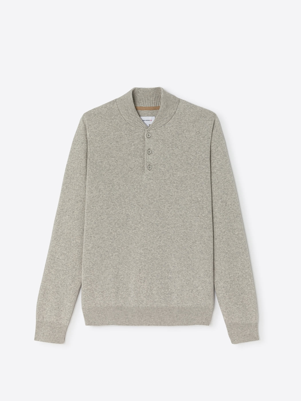 Pull col teddy boutonné en coton - DEVRED 1902