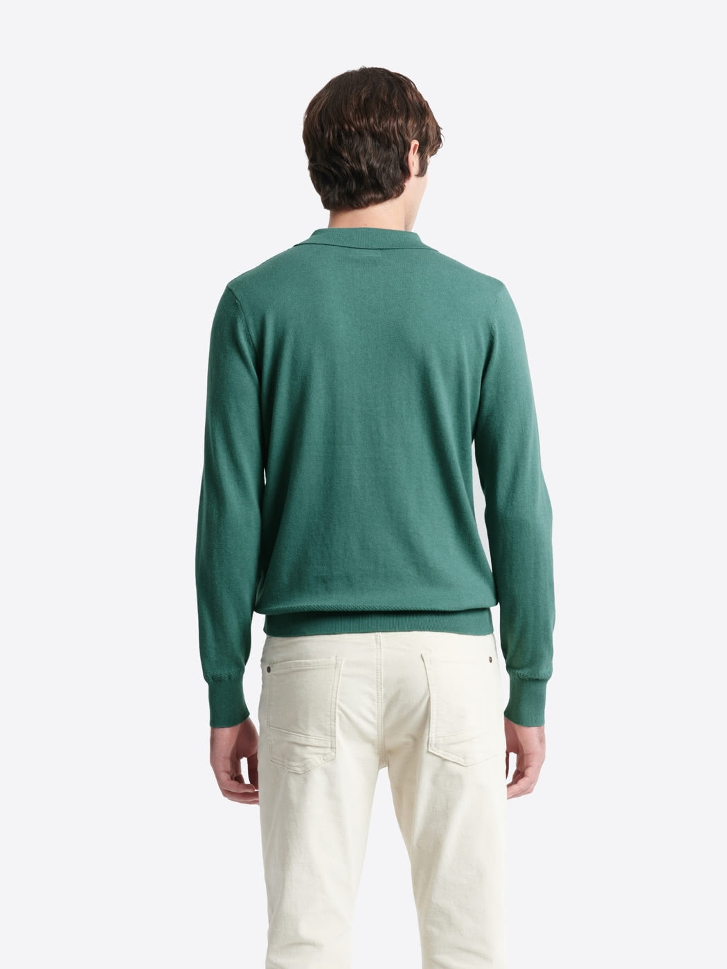 Polo boutonné en maille coton-cachemire - DEVRED 1902