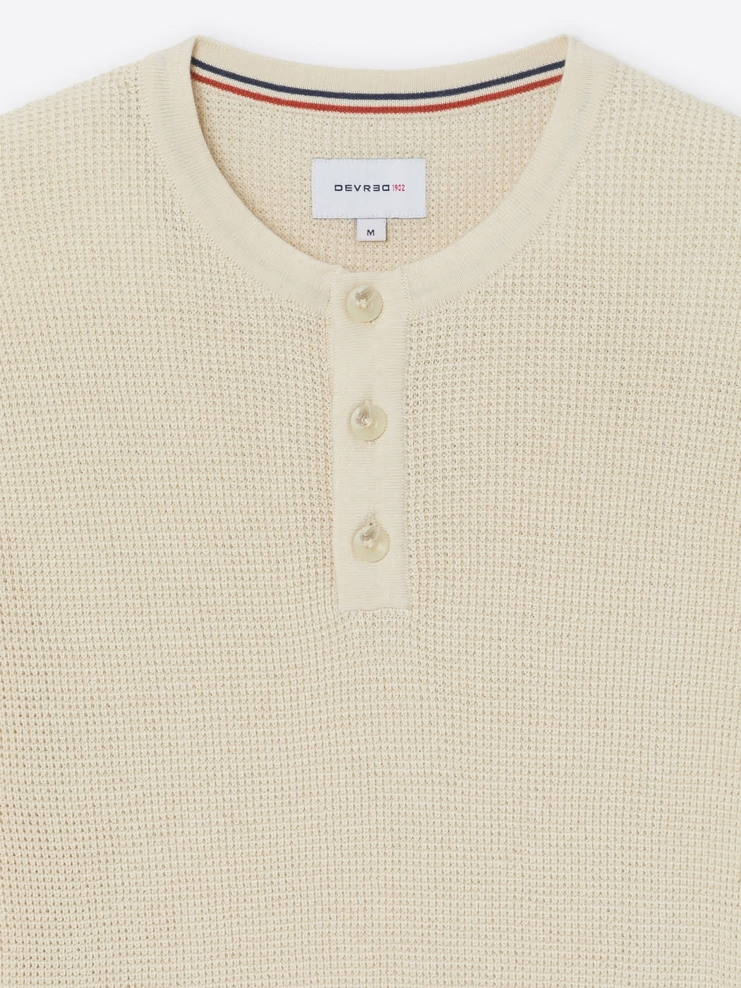 Pull col tunisien en coton bio - DEVRED 1902