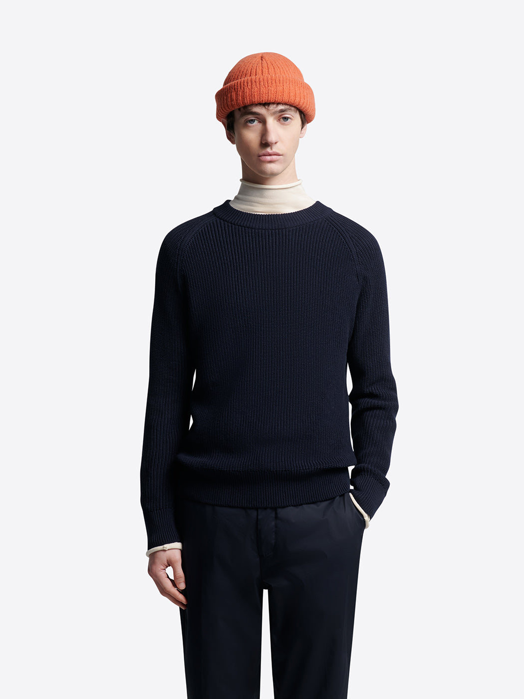 Pull col rond en coton bio - L'atelier - DEVRED 1902