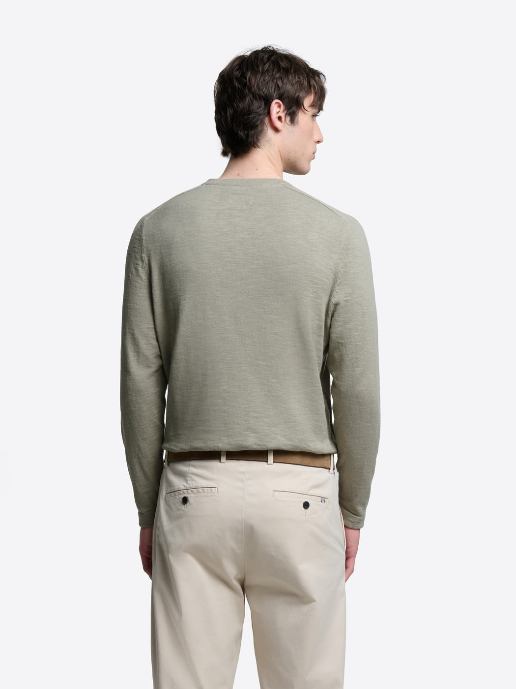 Pull col tunisien en coton flammé - DEVRED 1902