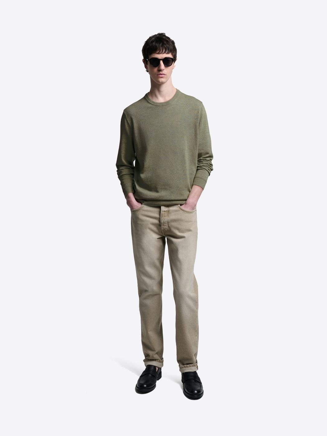 Pull col rond en coton bio - DEVRED 1902