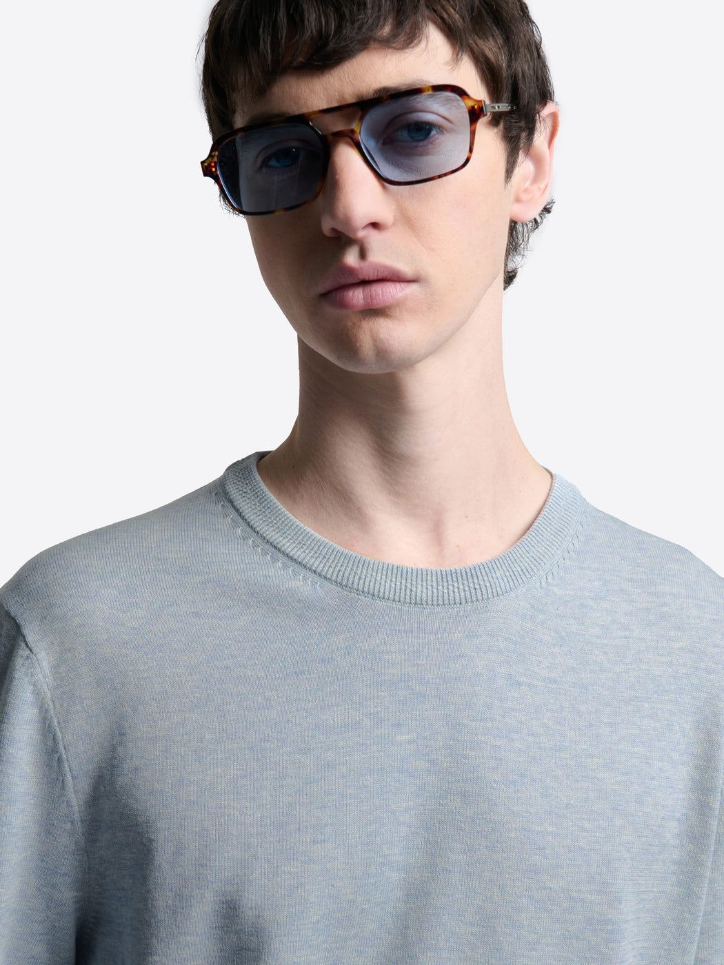 Pull col rond en coton bio - DEVRED 1902