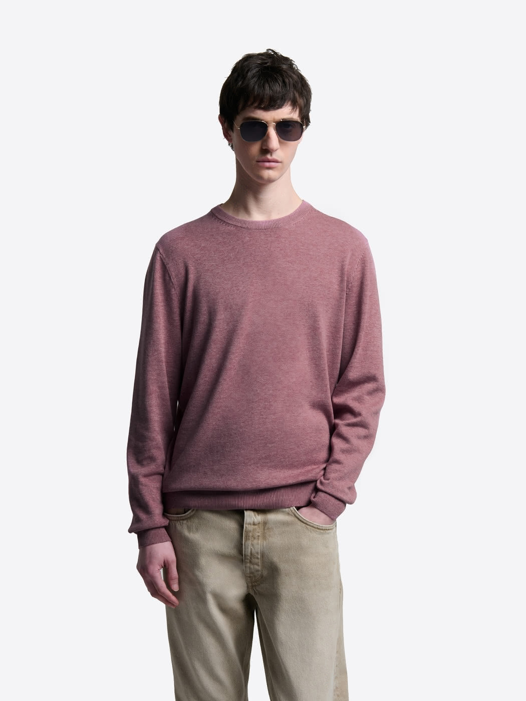 Pull col rond en coton bio - DEVRED 1902