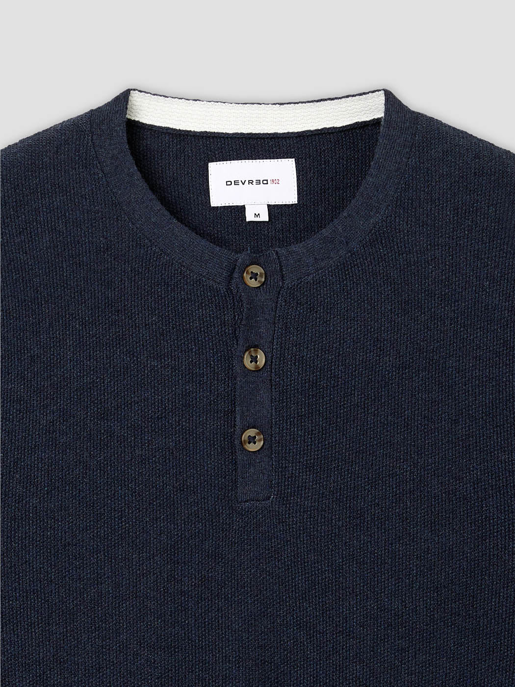 Pull boutonné en coton biologique - DEVRED 1902