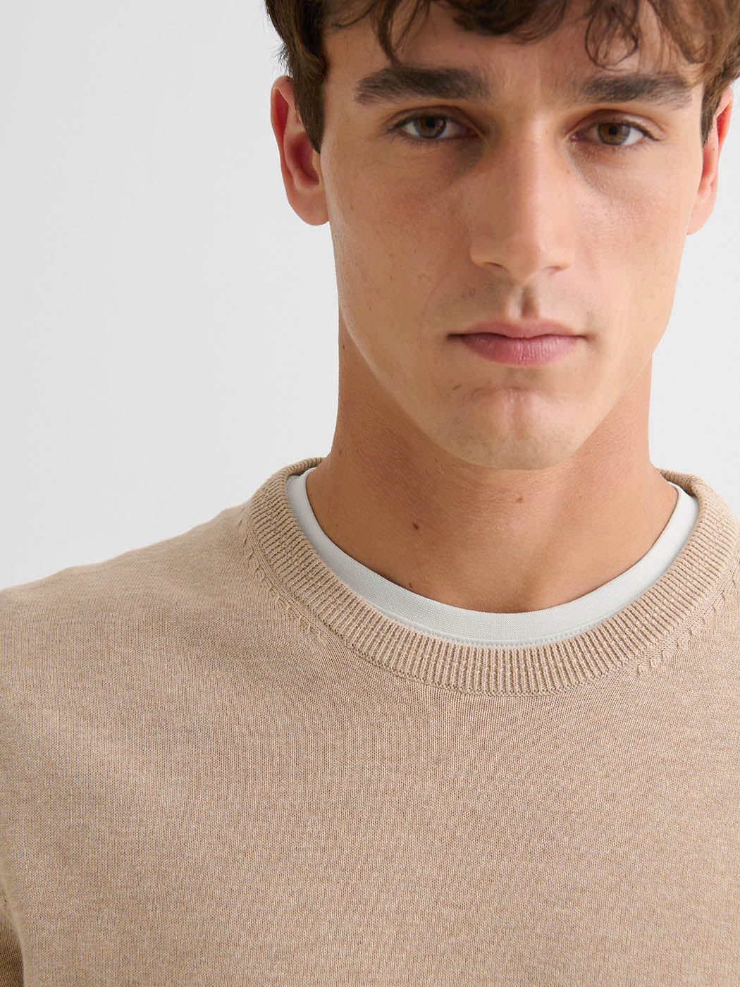Pull col rond en coton biologique - DEVRED 1902