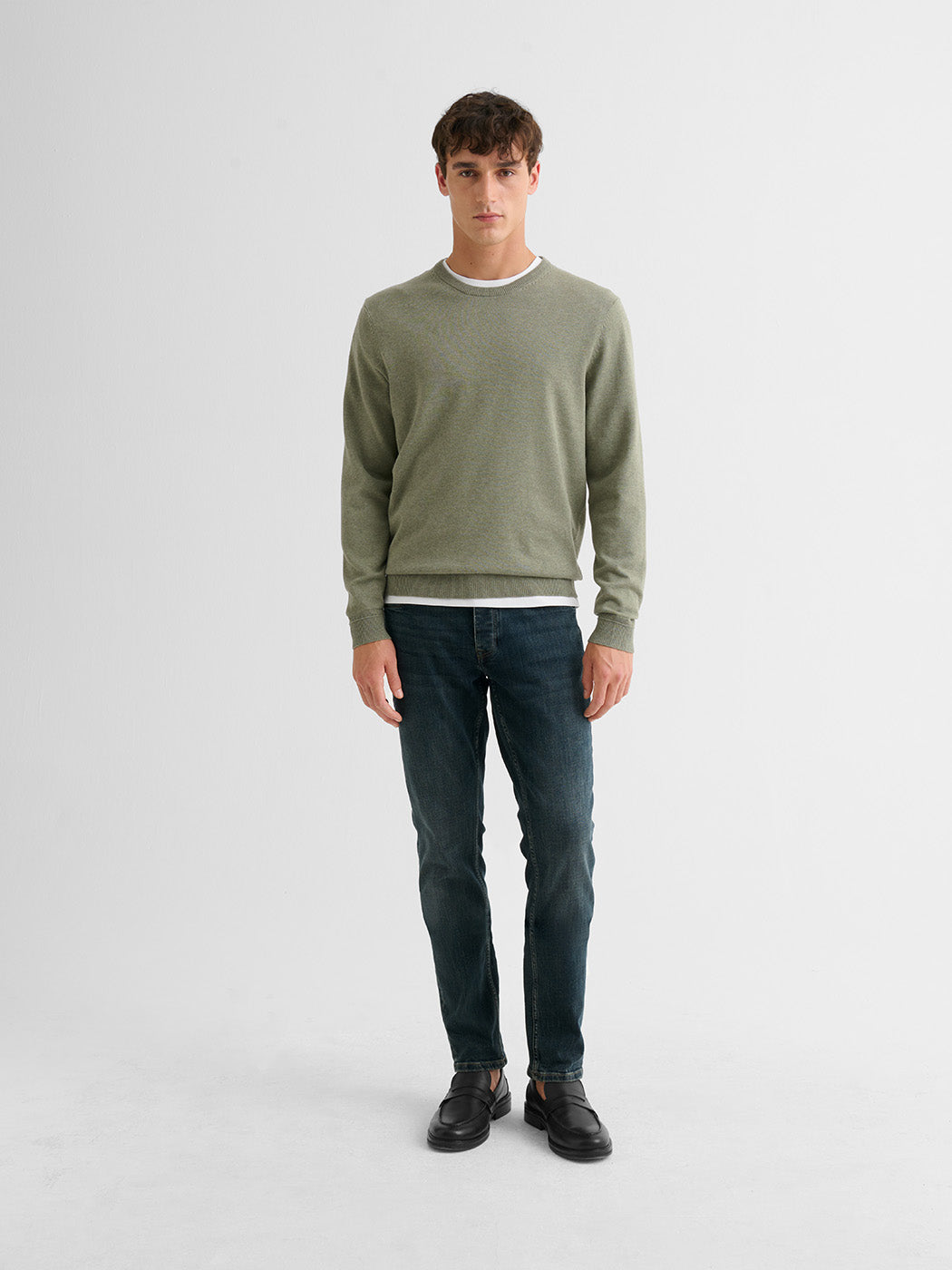 Pull col rond en coton biologique - DEVRED 1902
