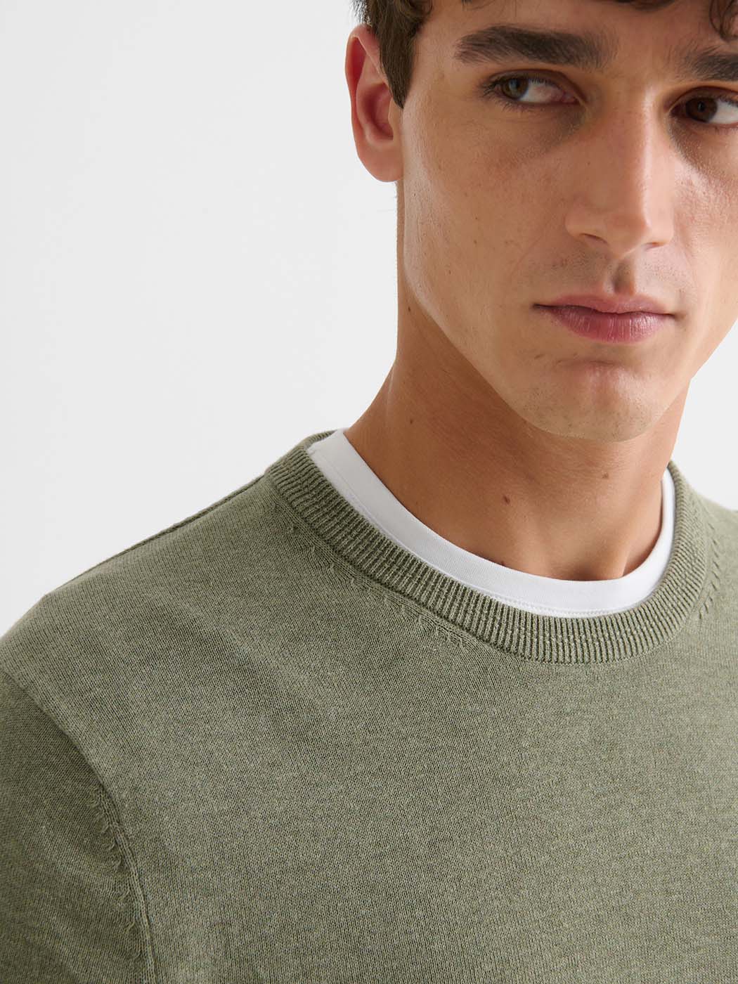 Pull col rond en coton biologique - DEVRED 1902