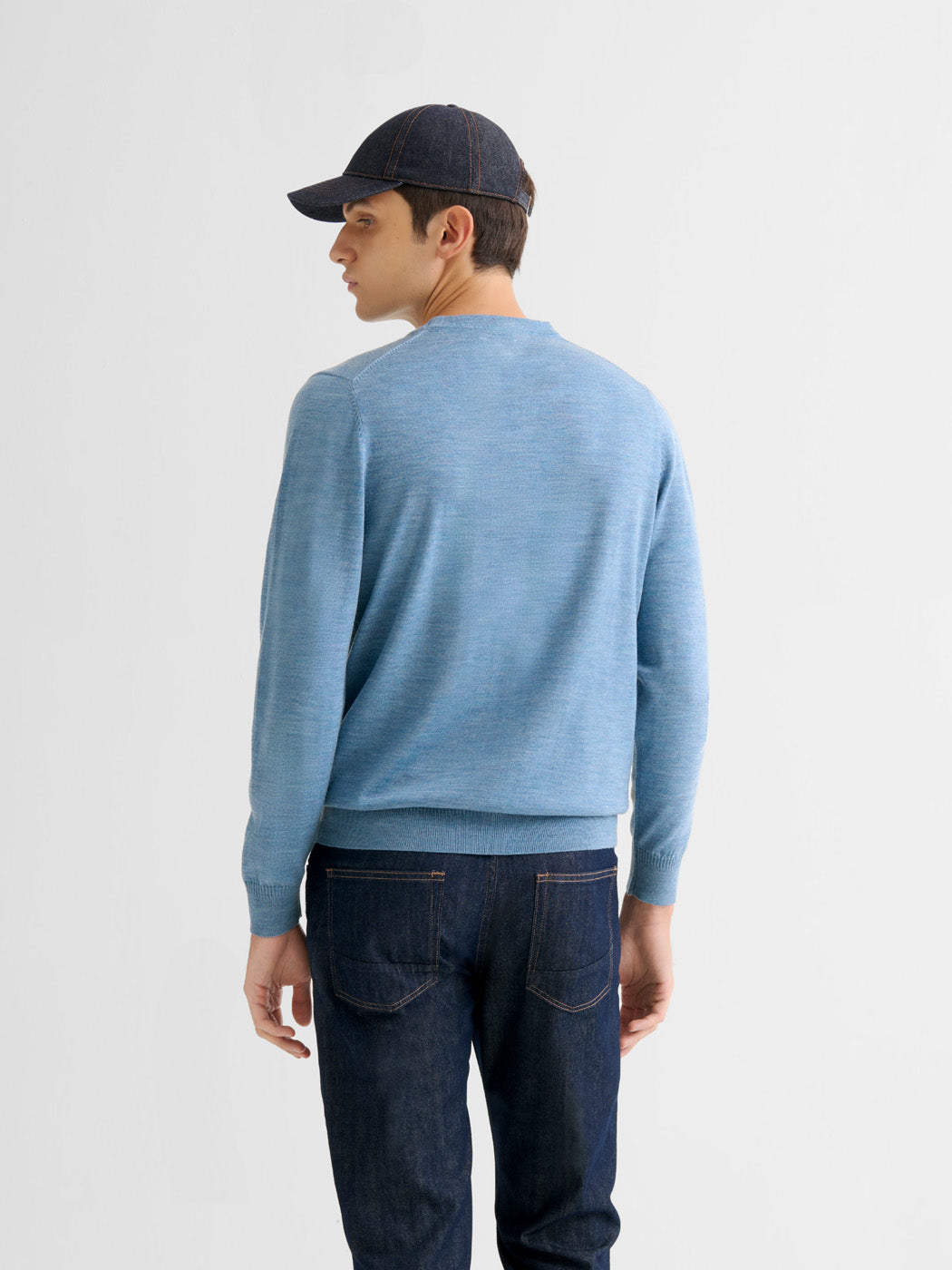 Pull col rond en laine Mérinos - DEVRED 1902