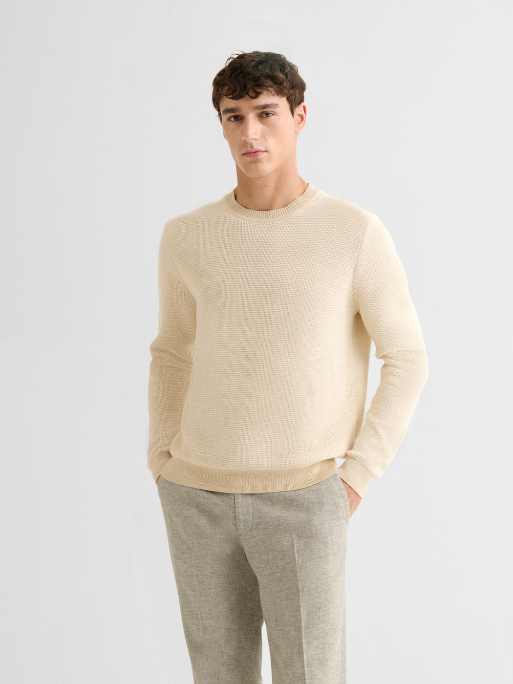 Pull col rond bicolore - DEVRED 1902