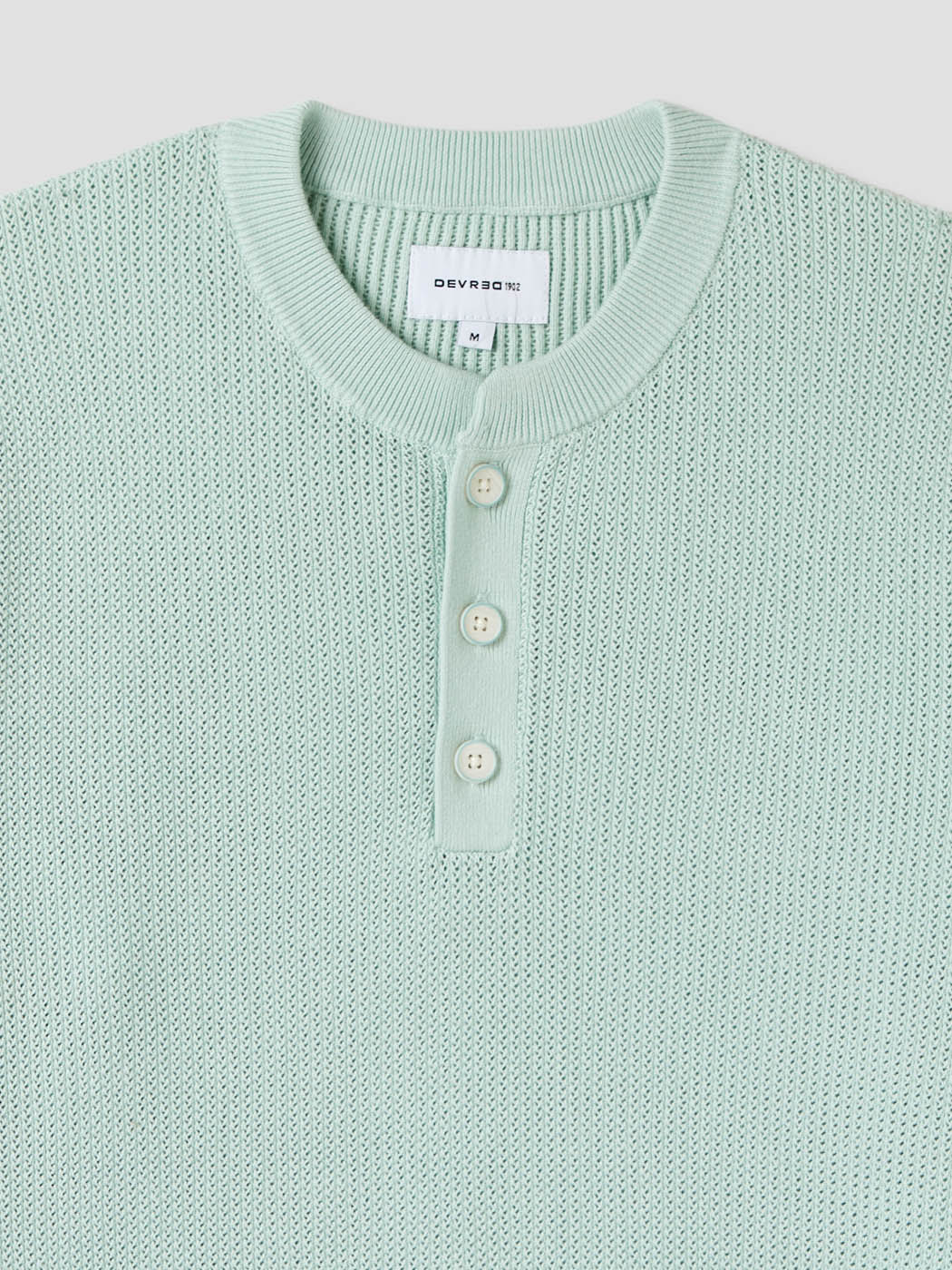 Pull col tunisien en coton bio - DEVRED 1902