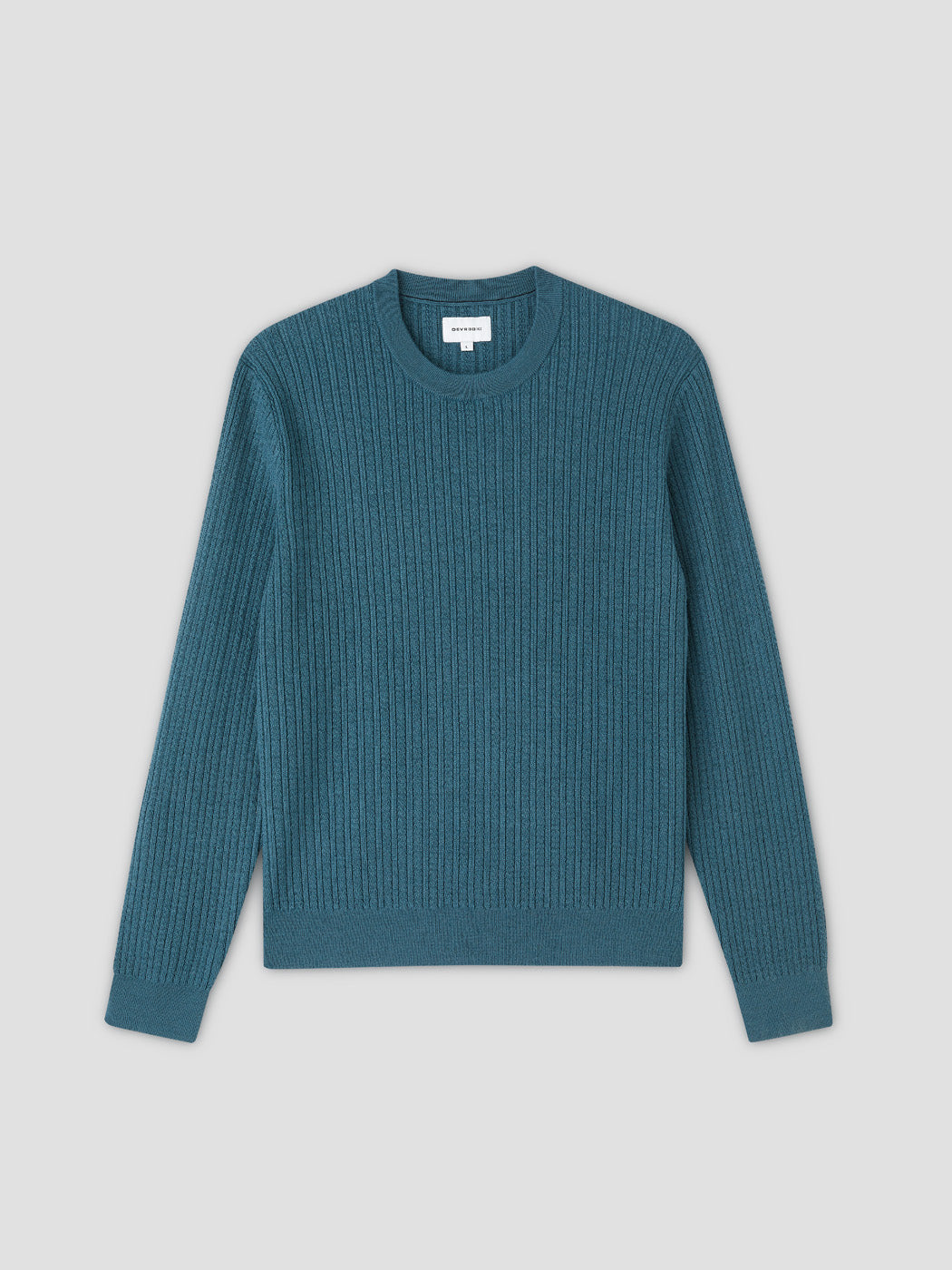 Pull col rond en maille torsadée - DEVRED 1902
