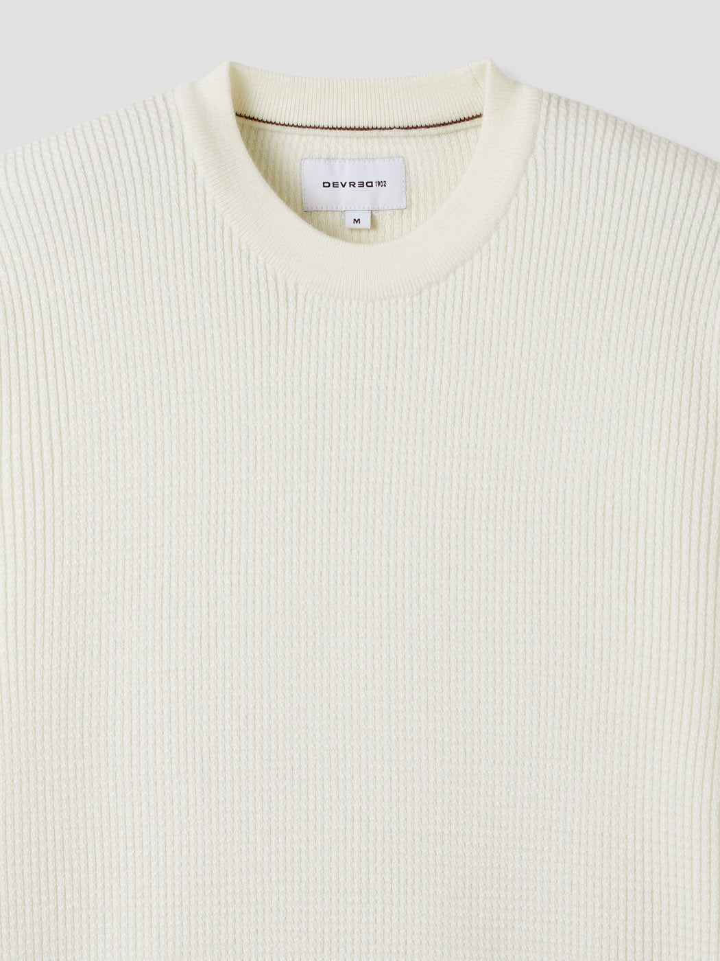 Pull col rond en maille torsadée - DEVRED 1902
