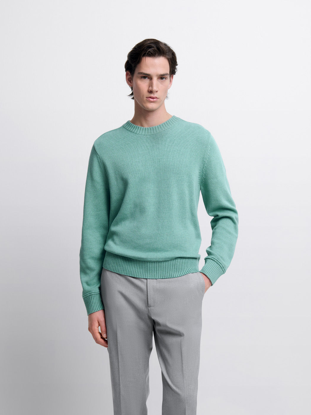 Pull col rond en coton bio - DEVRED 1902