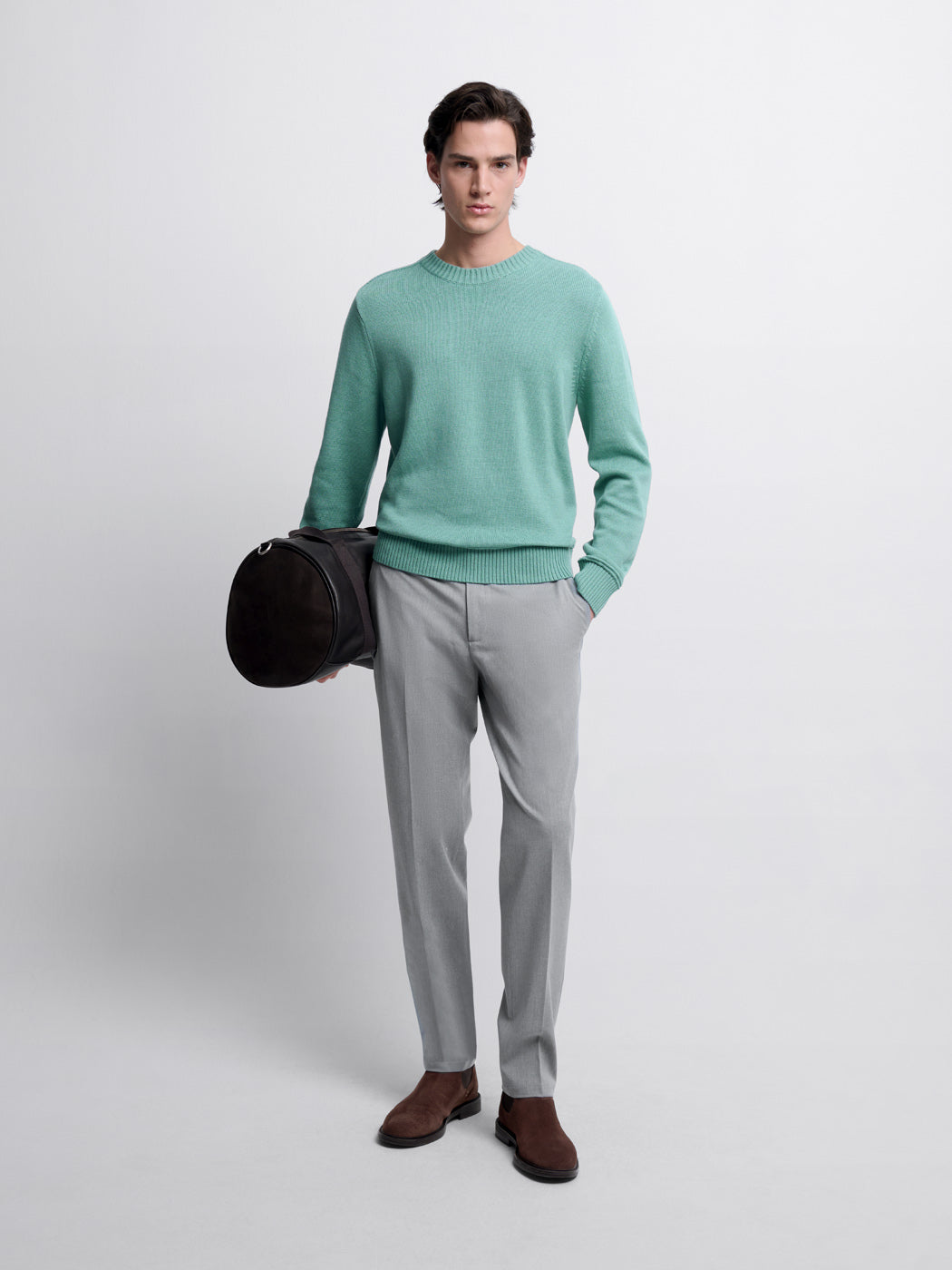 Pull col rond en coton bio - DEVRED 1902