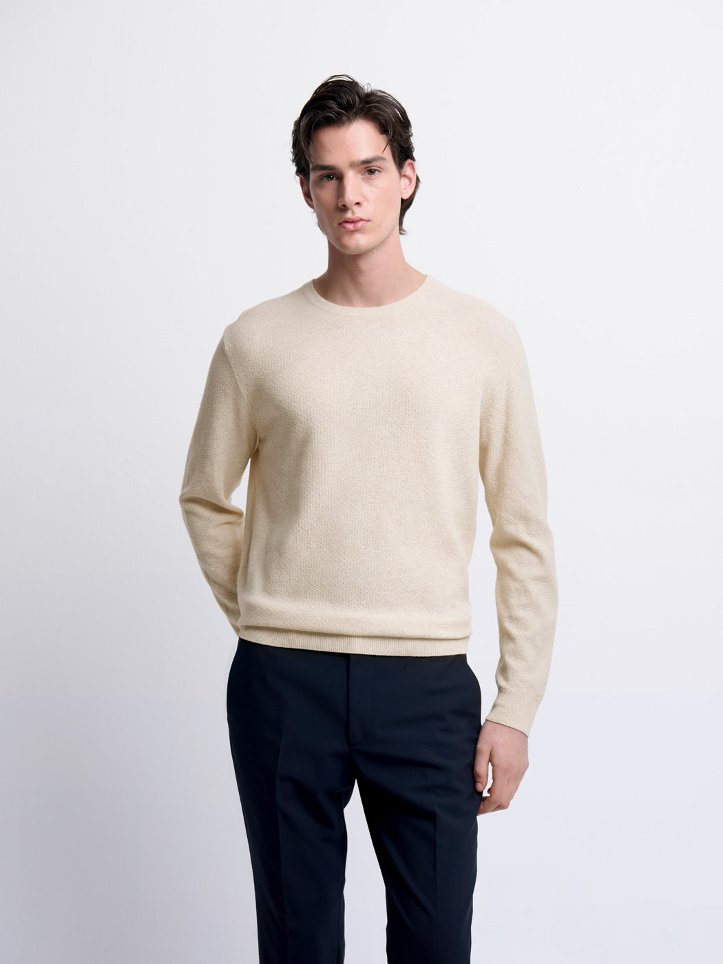 Pull col rond en coton bio - DEVRED 1902