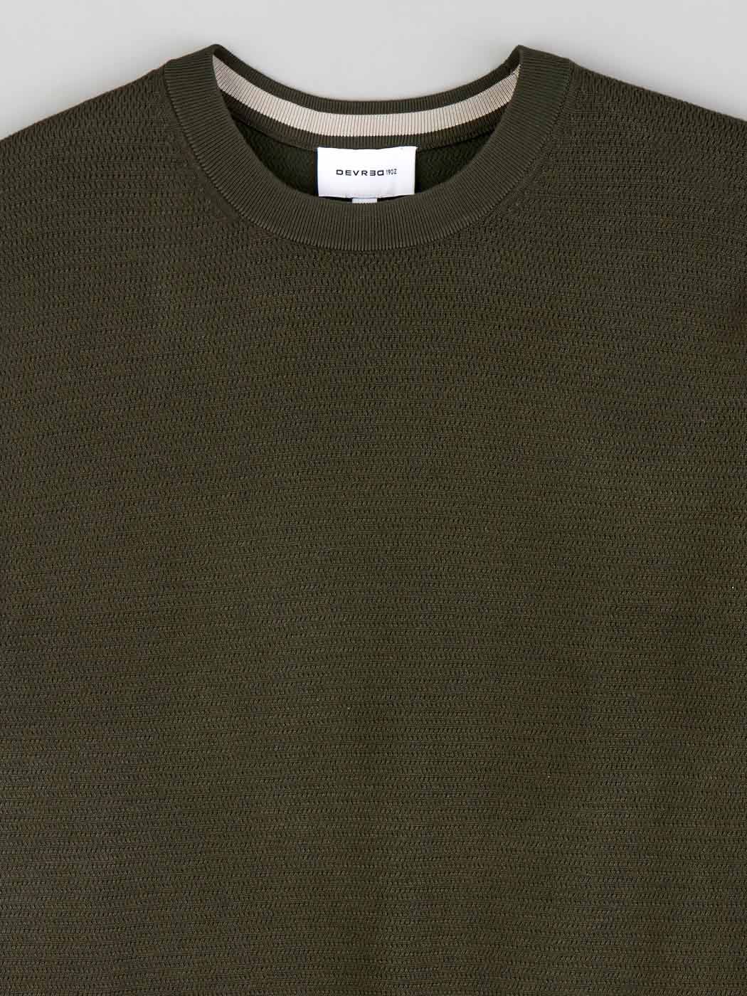 Pull col rond tricotage fantaisie - DEVRED 1902