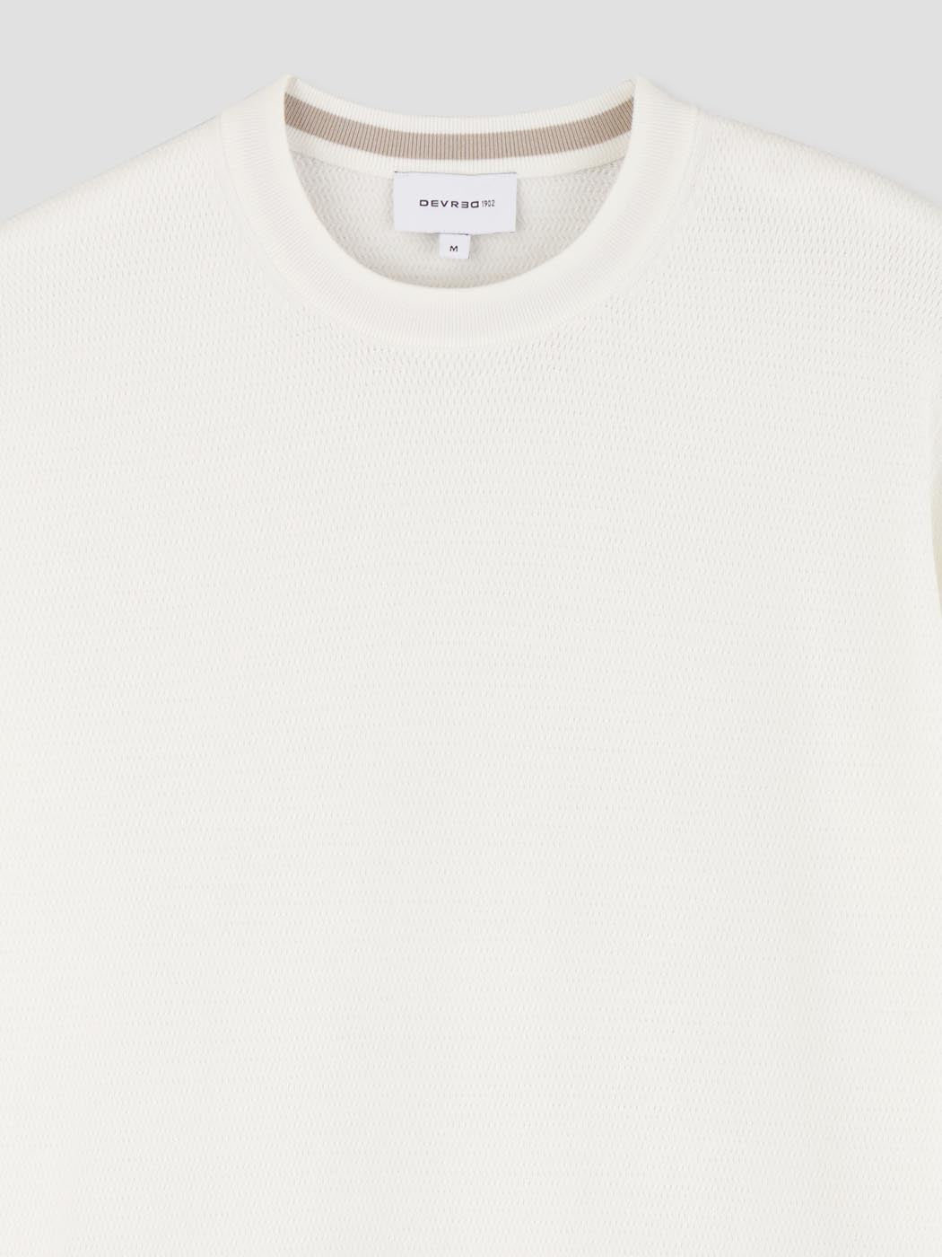 Pull col rond tricotage fantaisie - DEVRED 1902