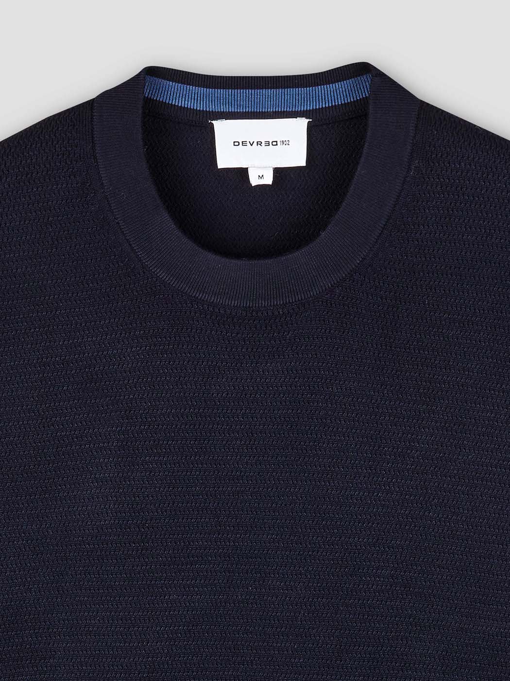 Pull col rond tricotage fantaisie - DEVRED 1902