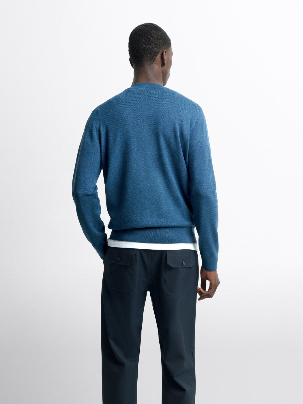 Pull col rond tricotage fantaisie - DEVRED 1902