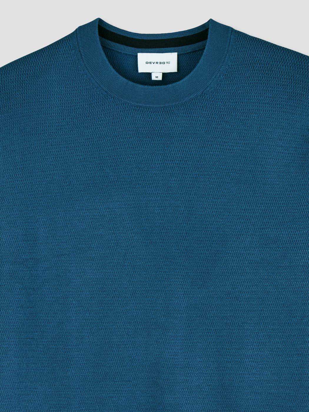 Pull col rond tricotage fantaisie - DEVRED 1902