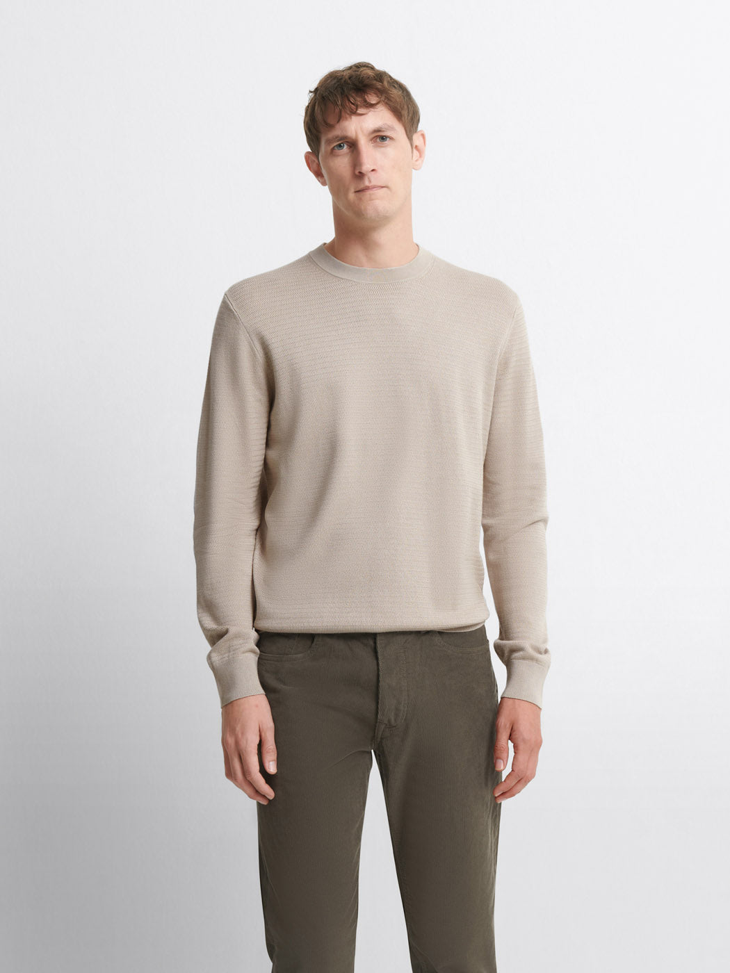 Pull col rond tricotage fantaisie - DEVRED 1902