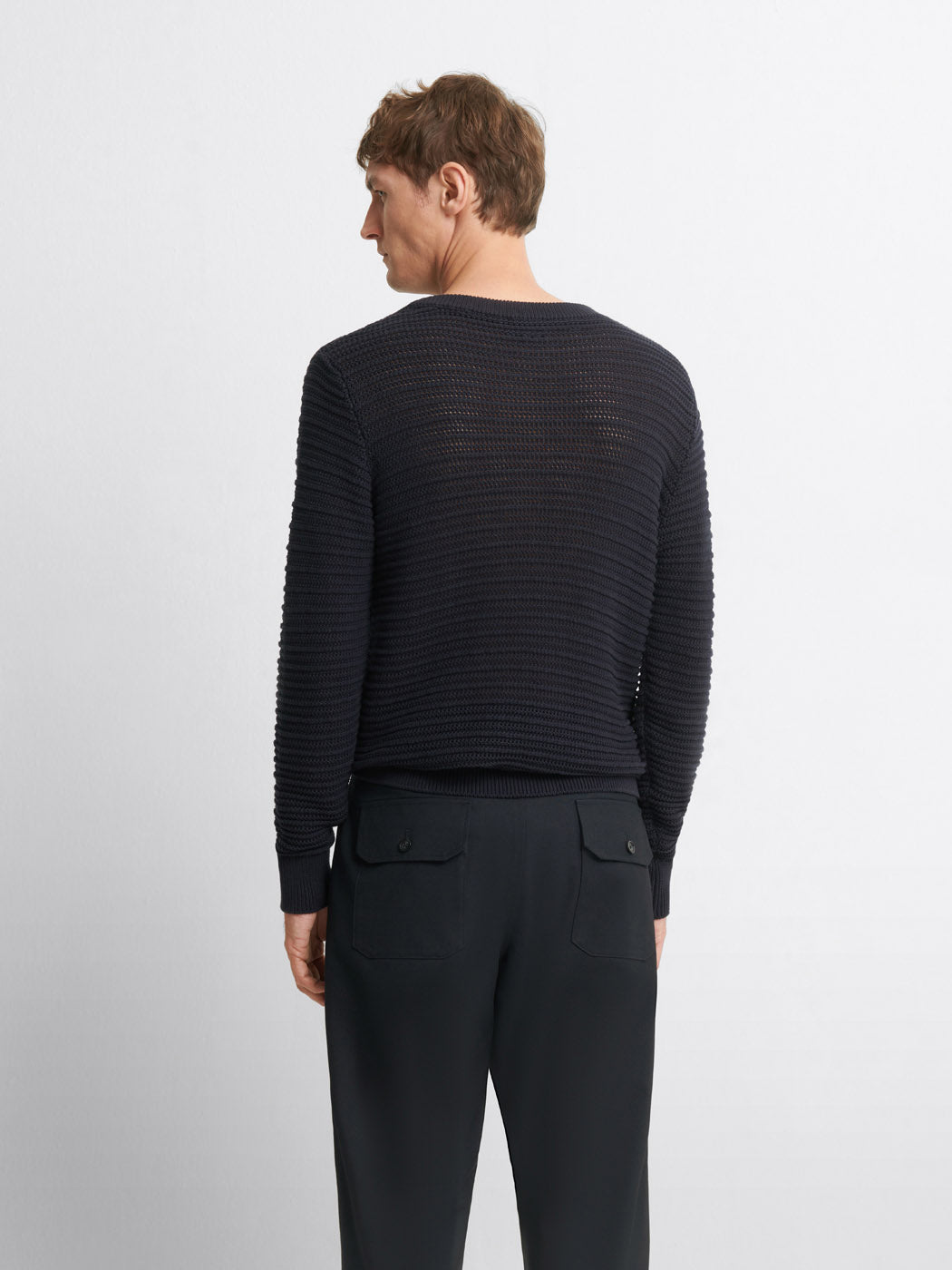 Pull col rond jeu de point fantaisie - DEVRED 1902