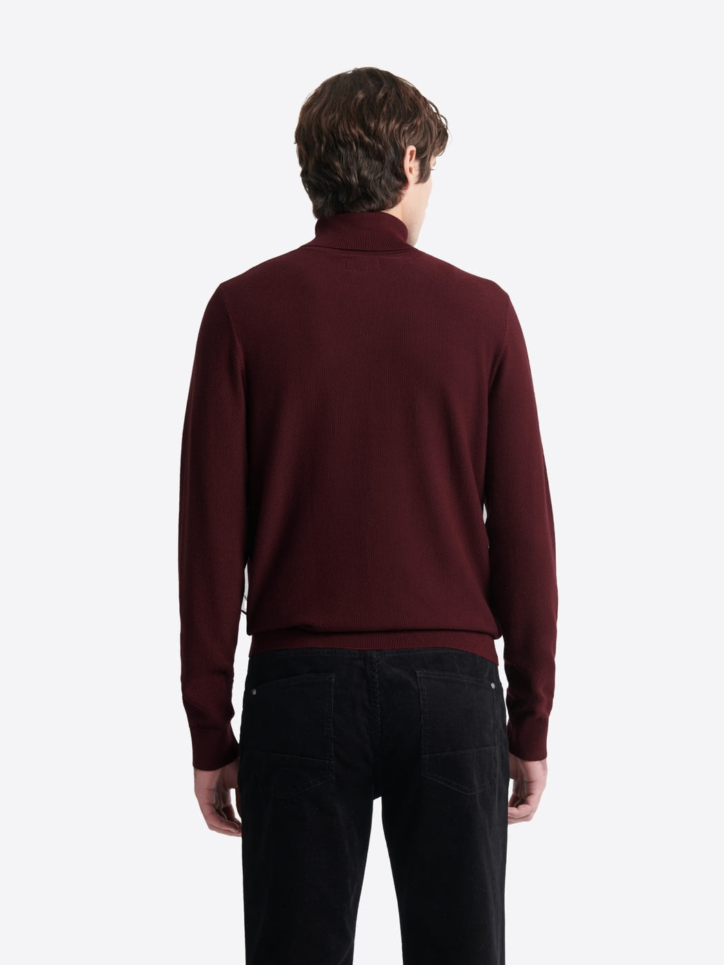 Pull col roulé en jacquard - DEVRED 1902