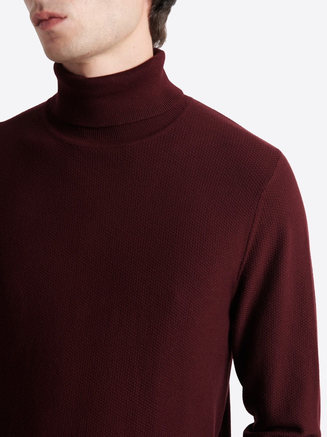 Pull col roulé en jacquard - DEVRED 1902