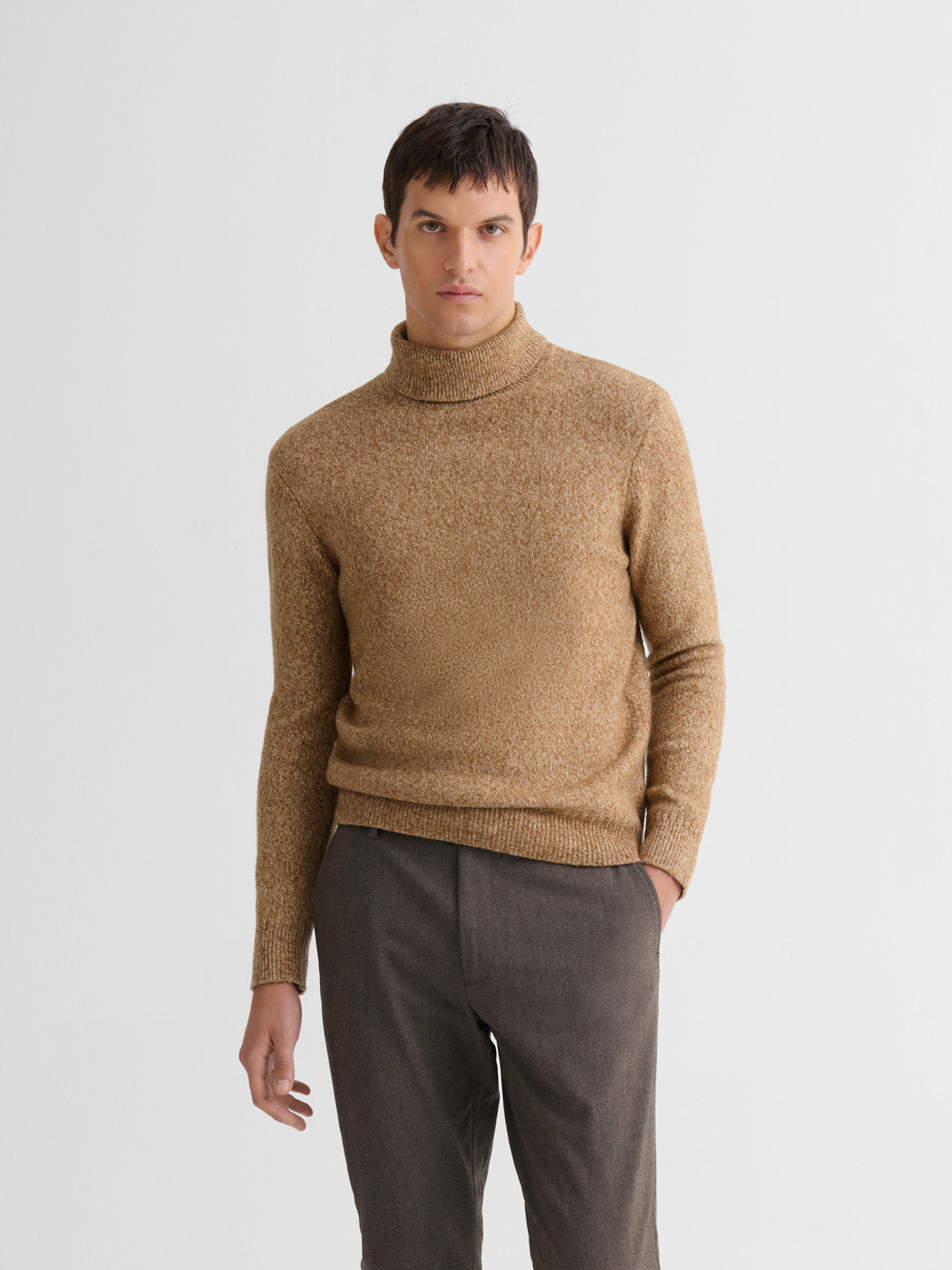 Pull col roulé jersey chiné - DEVRED 1902