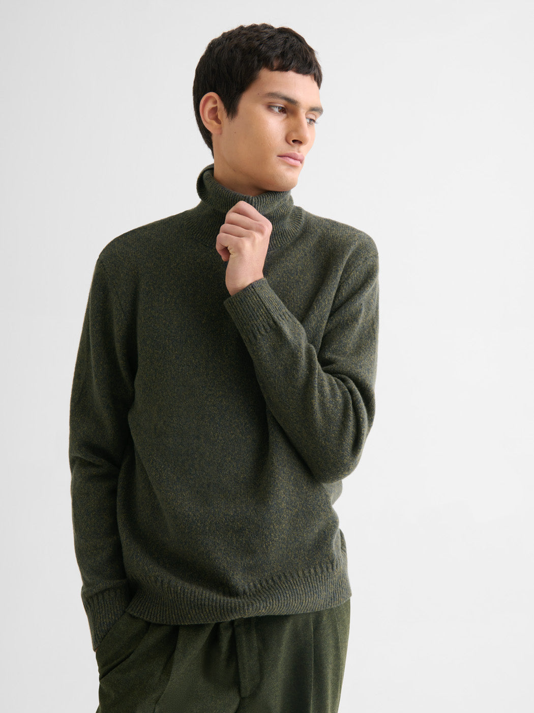 Pull col roulé jersey chiné - DEVRED 1902
