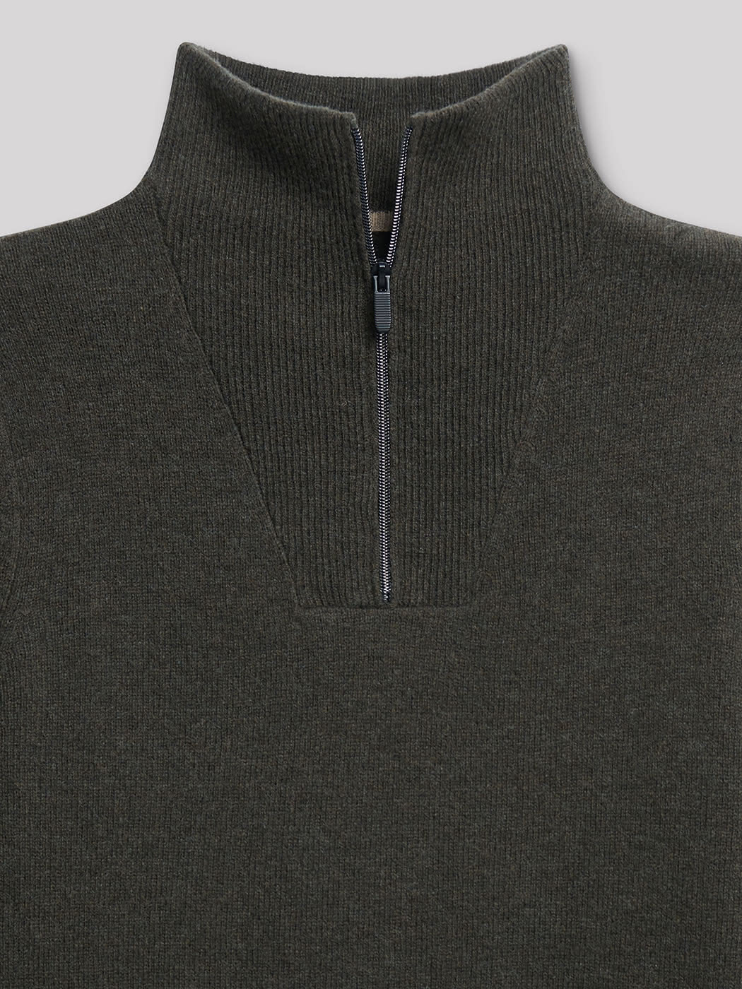 Pull col cheminée zippé laine d'agneau - DEVRED 1902