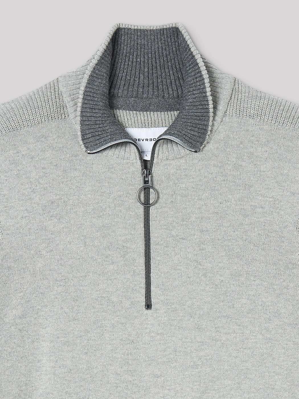 Pull col montant zippé coton cachemire - DEVRED 1902