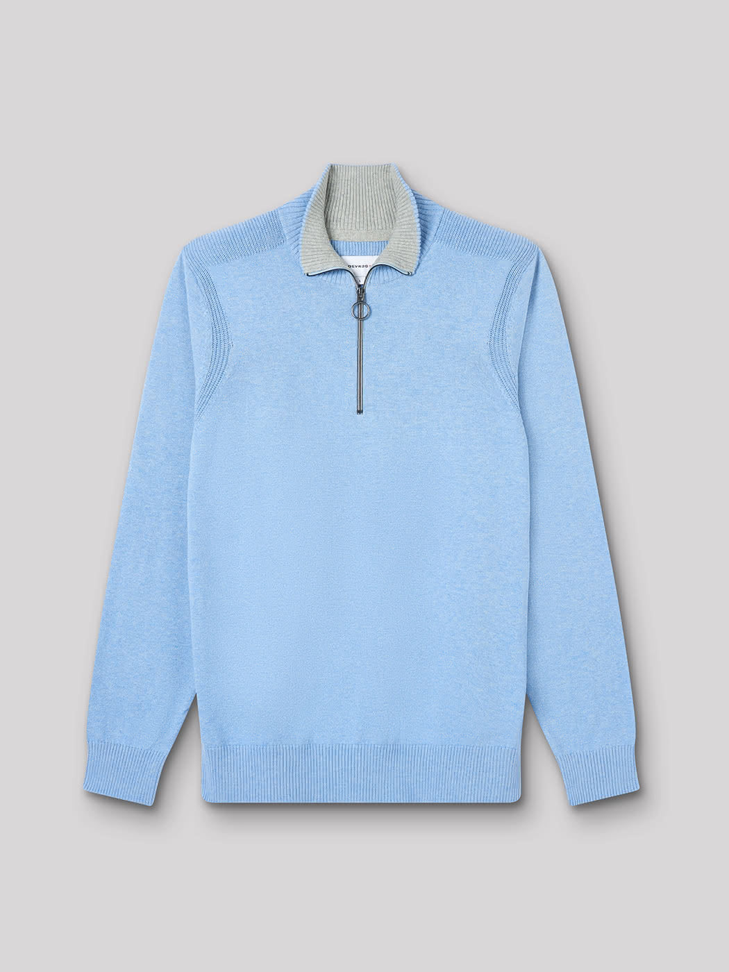 Pull col montant zippé coton cachemire - DEVRED 1902