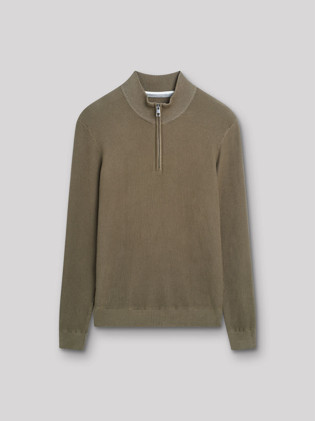 Pull col cheminée zippé en viscose bio - DEVRED 1902