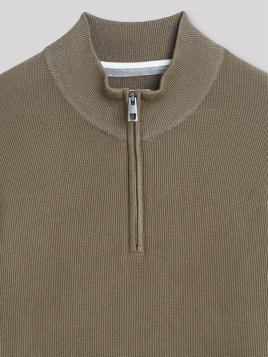Pull col cheminée zippé en viscose bio - DEVRED 1902