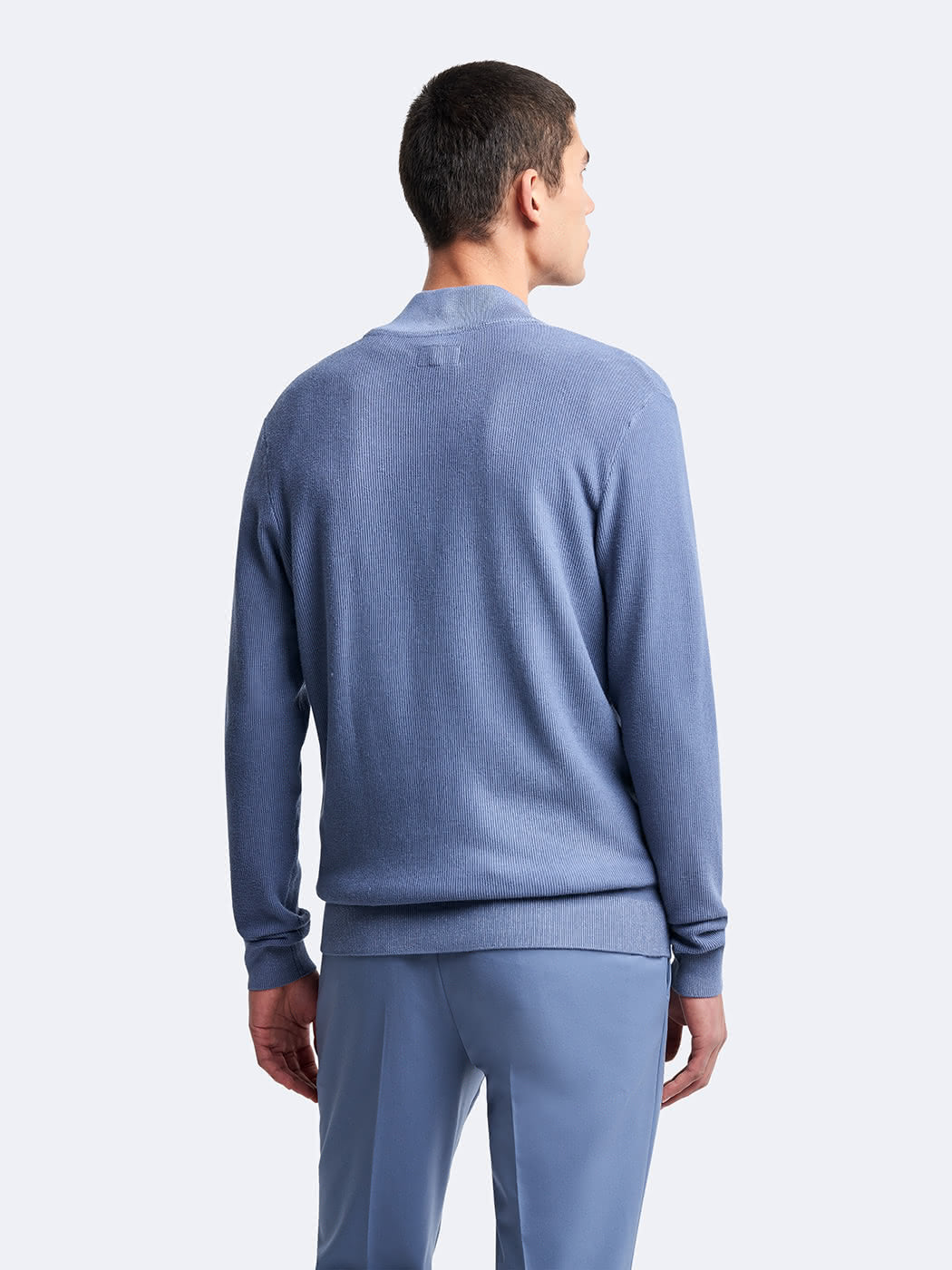 Pull col cheminée zippé en viscose bio - DEVRED 1902