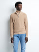Pull col cheminée zippé en viscose bio - DEVRED 1902