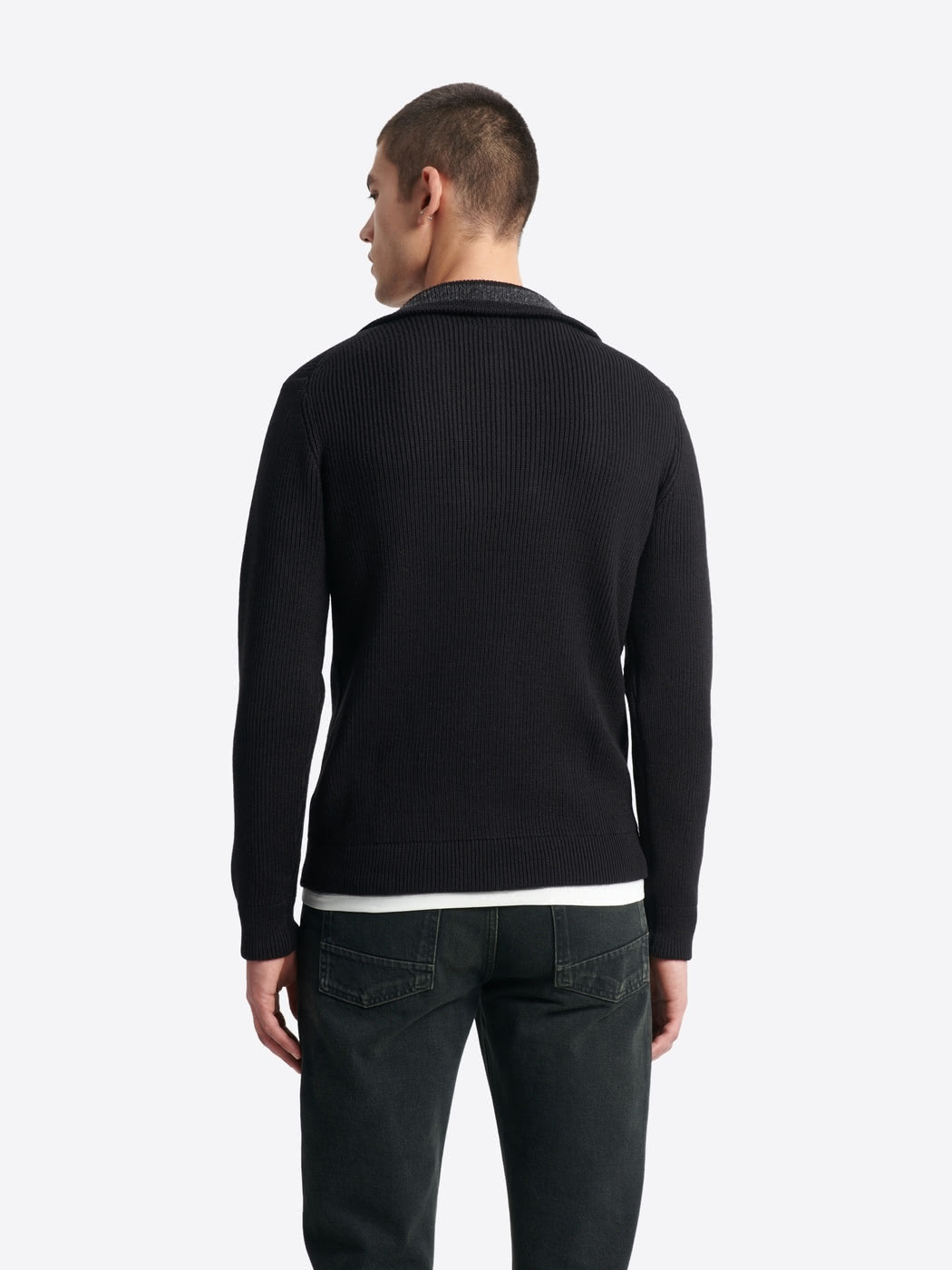Pull zippé en laine mérinos - DEVRED 1902