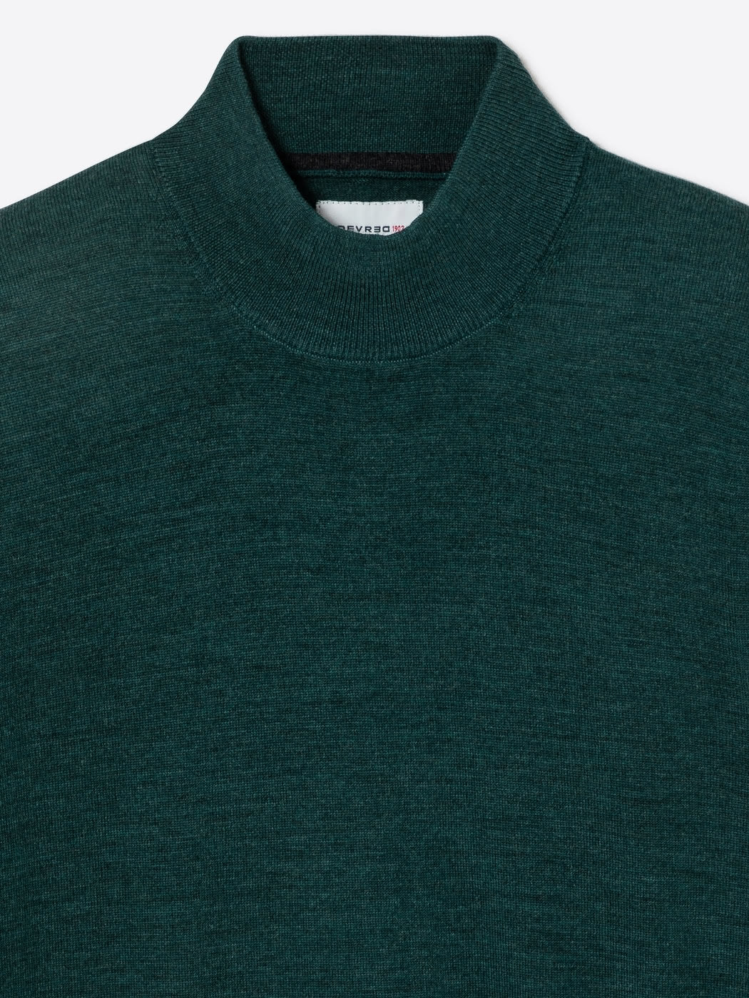Pull à col cheminée 100% laine mérinos - DEVRED 1902
