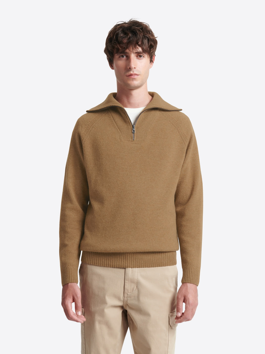 Pull col cheminée en laine lambswool - DEVRED 1902