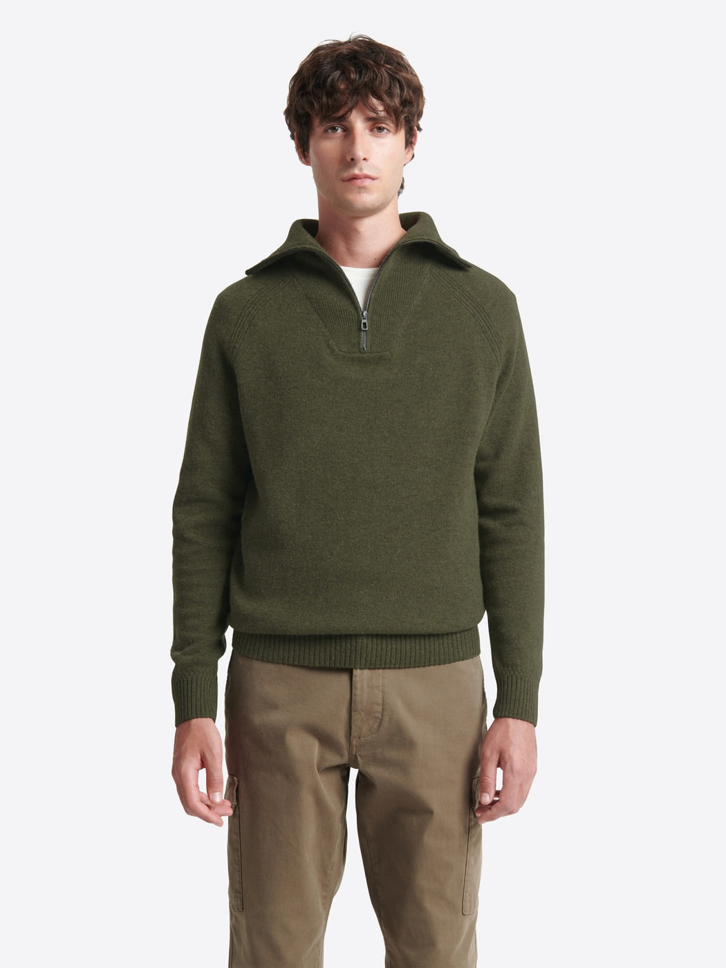 Pull col cheminée en laine lambswool - DEVRED 1902