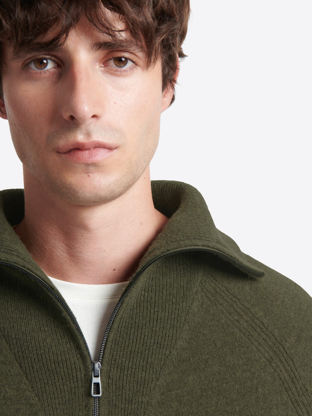 Pull col cheminée en laine lambswool - DEVRED 1902