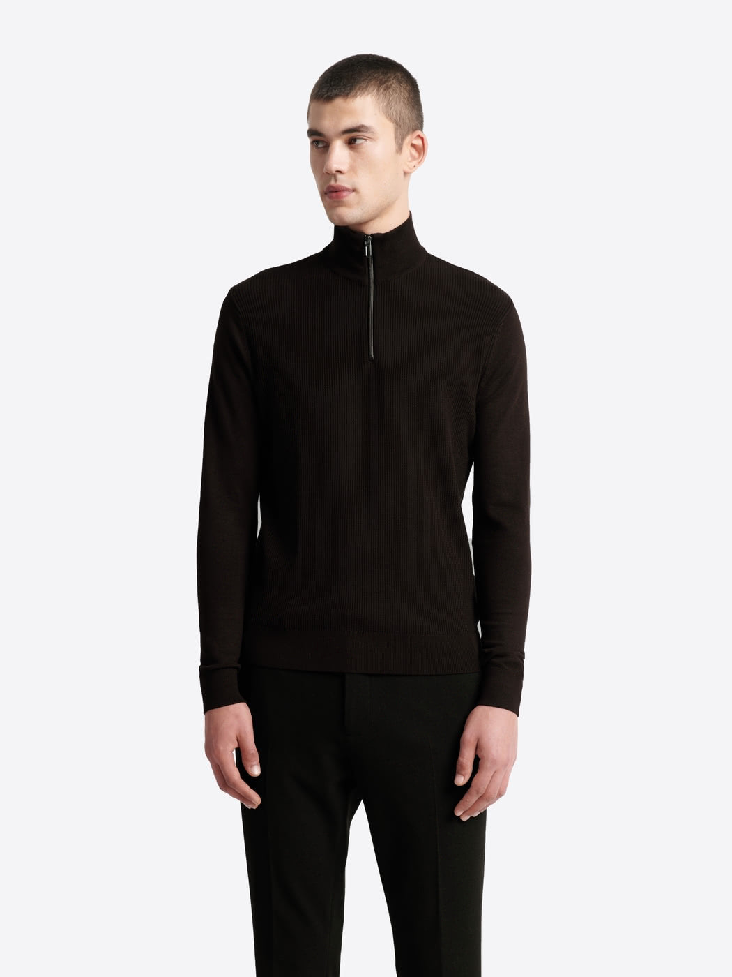 Pull à col cheminée en viscose certifiée - DEVRED 1902