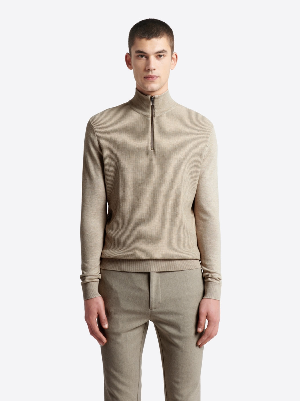 Pull à col cheminée en viscose certifiée - DEVRED 1902