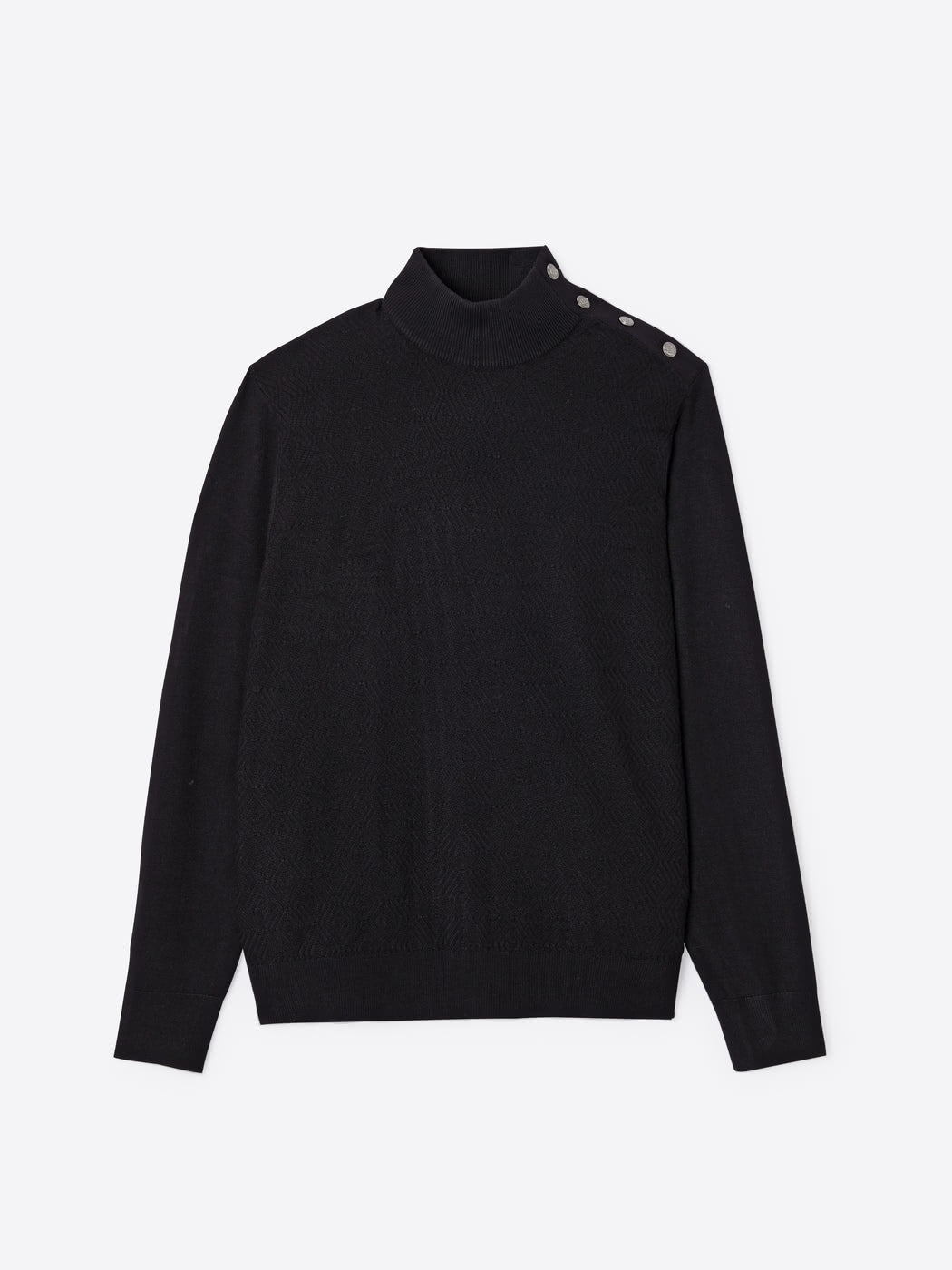 Pull col cheminée épaule boutonnée - DEVRED 1902