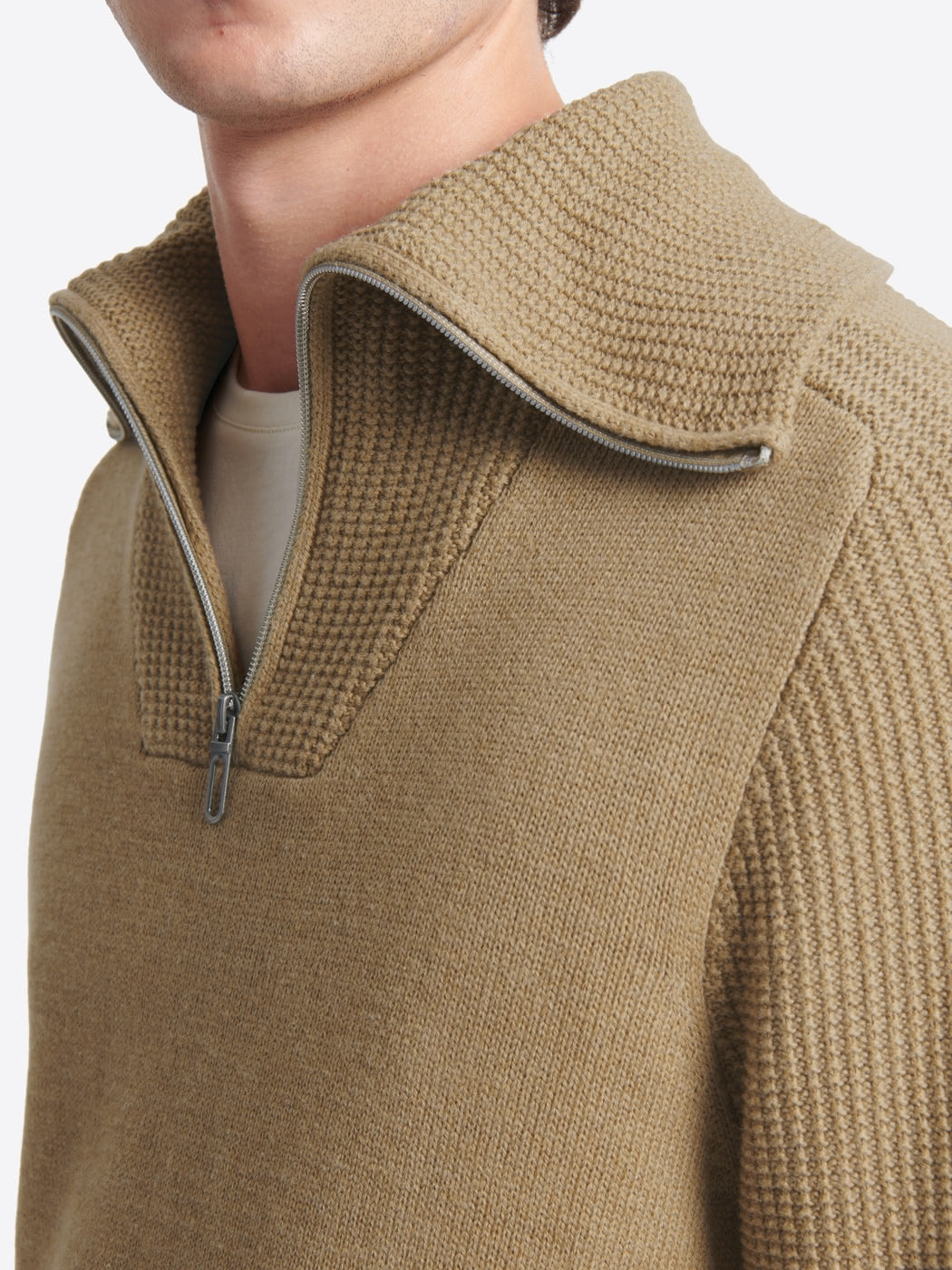 Pull col camionneur en coton cachemire - DEVRED 1902