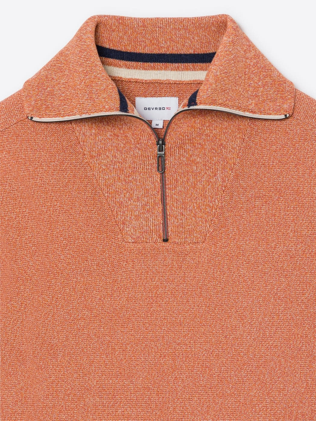 Pull col camionneur en coton bio - DEVRED 1902