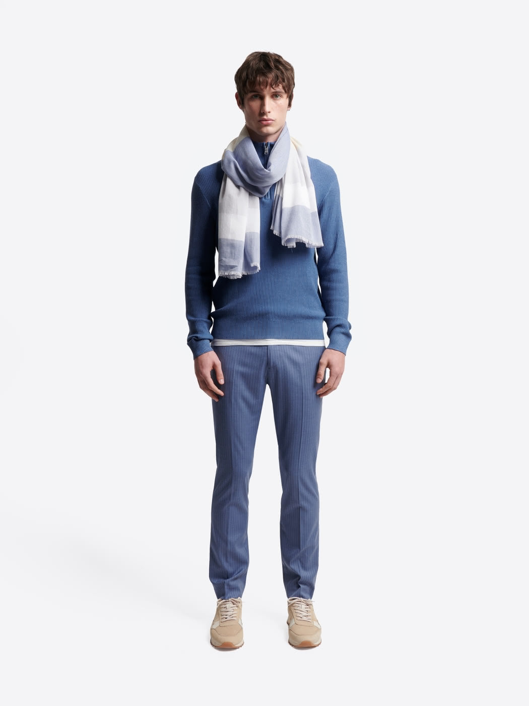 Pull col cheminée zip viscose certifiée - DEVRED 1902